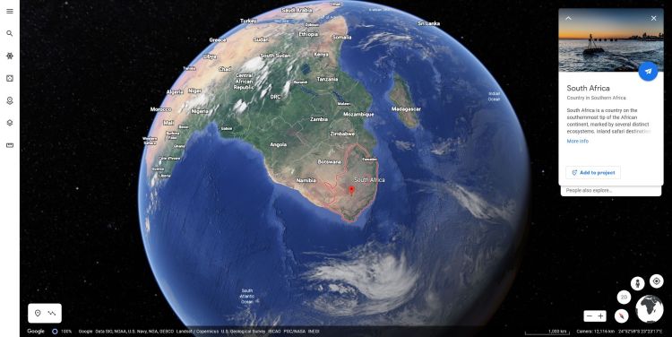如何在浏览器种使用谷歌地球(Google地球网页版使用详解)-66绿色资源网- 第3张图片